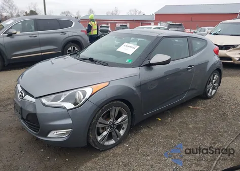 2016 Hyundai Veloster from USA, damaged, VIN KMHTC6AD3GU251781